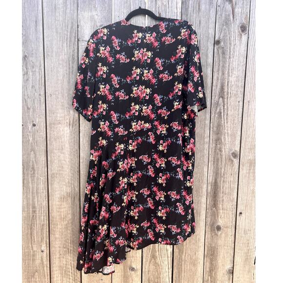 Public School | Rima Crew Neck Half-Sleeve Floral Print Midi Dress Size US 2 - Picture 6 of 9